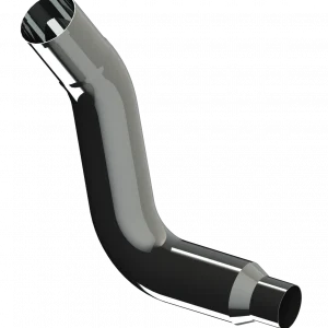 KW Chrome Multi-Bend Elbow - 8" Reduced to 5" LEFT HAND