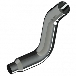 KW Chrome Multi-Bend Elbow - 8" Reduced to 5" RIGHT HAND