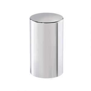 33mm x 3-1/2" Chrome Plastic Cylinder Nut Covers - Push-On