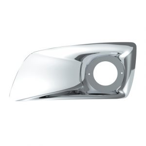 Chrome Plastic Fog Light Cover With Cab Light Opening For 2007-2017 KW T660