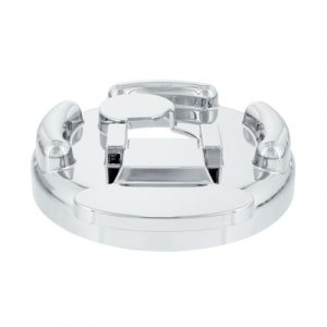 Chrome Plastic Fuel Cap Cover For Peterbilt - Locking