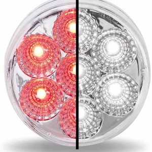 Dual Function 2" Round Red Marker & White Back-up LED Light