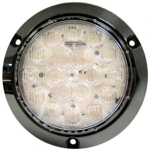4" White Round Surface Mount Backup Light