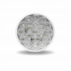 4″ White Back Up Round LED Light – 19 Diodes