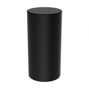 33mm X 4-1/4" Matte Black Tall Cylinder Nut Covers - Thread-On