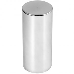 Cylinder Chrome Plastic Lug Nut Cover 5 Inch