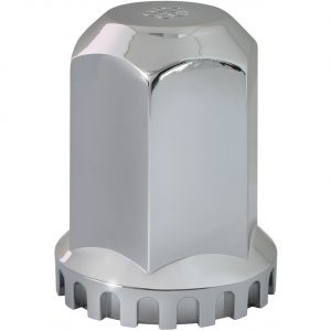 Flat Top Hex Cr Plastic Lug Nut Cover w/ Flange