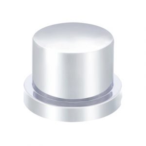 3/4" X 5/8" Chrome Plastic Flat Top Nut Cover - Push-On