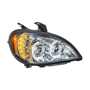 High Power LED Chrome Projection Headlight For 2001-2020 Freightliner Columbia - Passenger Side