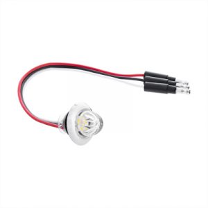 4 LED Dual Function 3/4" Mini Watermelon Light (Clearance/Marker) - Amber LED/Clear Lens