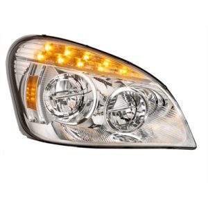 Chrome LED Headlight For 2008-2017 Freightliner Cascadia - Passenger Side
