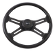 18:" Midnight Black Steering Wheel