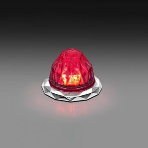 Jewel Mini Watermelon Light Clear Lens and Red LEDs