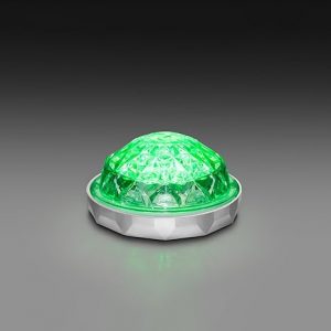 Jewel Low Profile Watermelon Switch Light Green LEDs and White LEDs