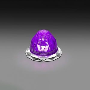 Jewel Mini Watermelon Light Clear Lens and Purple LEDs