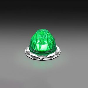 Jewel Mini Watermelon Light Clear Lens and Green LEDs