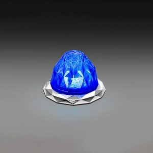Jewel Mini Watermelon Light Clear Lens and Blue LEDs