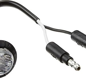 Red 3/4" Round LED Clear Lens Combination Clearance Marker Light