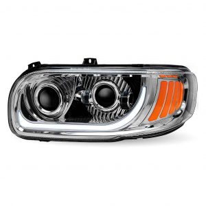 PB. 389/388/367/567 LED Projector Headlight Assembly – Chrome (Driver Side)