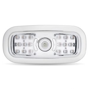 LED Interior Projector Dome & Map 7-Color Cab Light for Peterbilt – Chrome