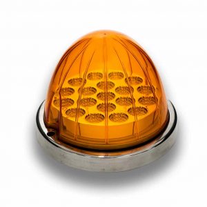 Amber or Amber Clear, Clearance & Marker Watermelon LED Light – 19 Diodes