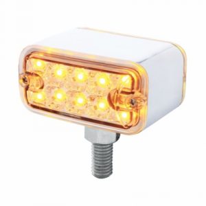20 LED Dual Function Reflector Double Face Light - T-Mount - Amber & Red LED Lens or Clear lens