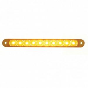 10 LED 6-1/2" Turn Signal Light Bar - Amber LED/Amber Lens