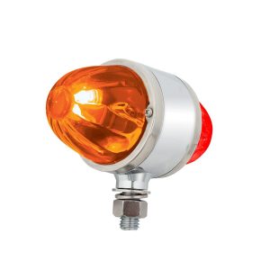 UltraBurst Chrome Double Face Glass Watermelon Light-Amber & Red LED/Amber & Red Lens
