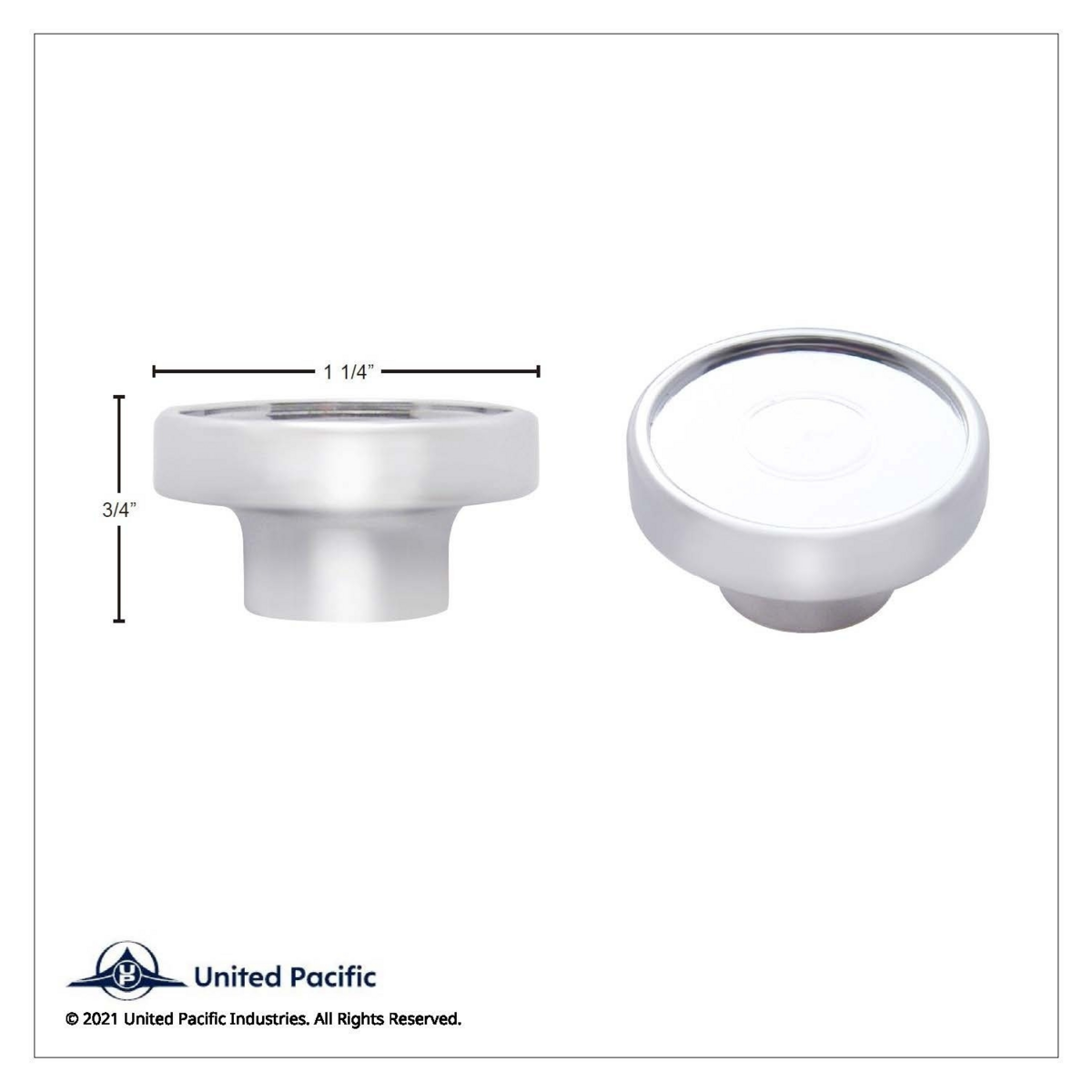 Chrome Dash Knob - Knob Only