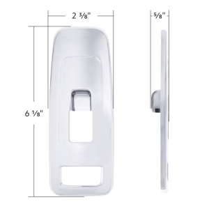 Chrome Plastic Door Switch Cover For 2013-2024 Kenworth T680-Passenger
