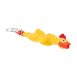 Rubber Chicken Novelty Keychain