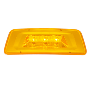 Fender Turn Signal/Parking Light For Kenworth T680/T700/T880 - Amber LED/Amber Lens