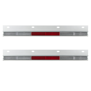 Straight Conspicuity Reflector Plate (Card of 2)