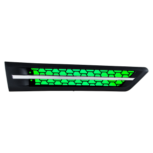 Hood Air Intake Grill with Green LED For 2018-2024 Freightliner Cascadia 126 - Passenger