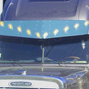 2 PC. 15"X18" V-STYLE VISOR W/10-COMBO LIGHT HOLES