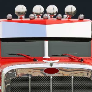 1 PC. 13"X9" SLAMMED BLIND MOUNT REVERSE BOWTIE VISOR