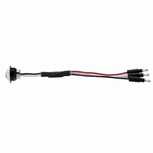 3 LED Dual Function 3/4" Mini Light With Bezel (Clearance/Marker) - Amber LED/Clear Lens