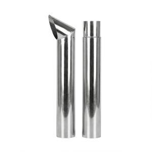7" STRAIGHT 9 FOOT CHINO CHROME STACK (2 PIECE)