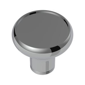 Thread-On Aluminum Round Shift Knob - Chrome