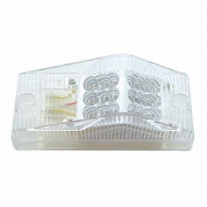 LED Reflector Light (Park, Turn & Clearance) - Amber LED/Clear Lens