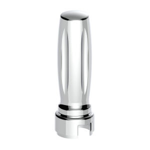 Thread-On Vegas Gearshift Knob With 13/15/18 Speed Adapter - Chrome/Vertical