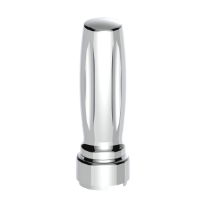 Thread-On Vegas Gearshift Knob With 9/10 Speed Adapter - Chrome/Vertical