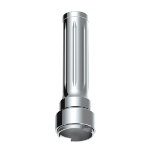 Thread-On Dallas Gearshift Knob With 9/10 Speed Adapter - Chrome/Vertical