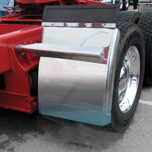 27″ Quarter Fender Kit with Triangle Mounts – 16 Gauge | 430 Stainless Steel